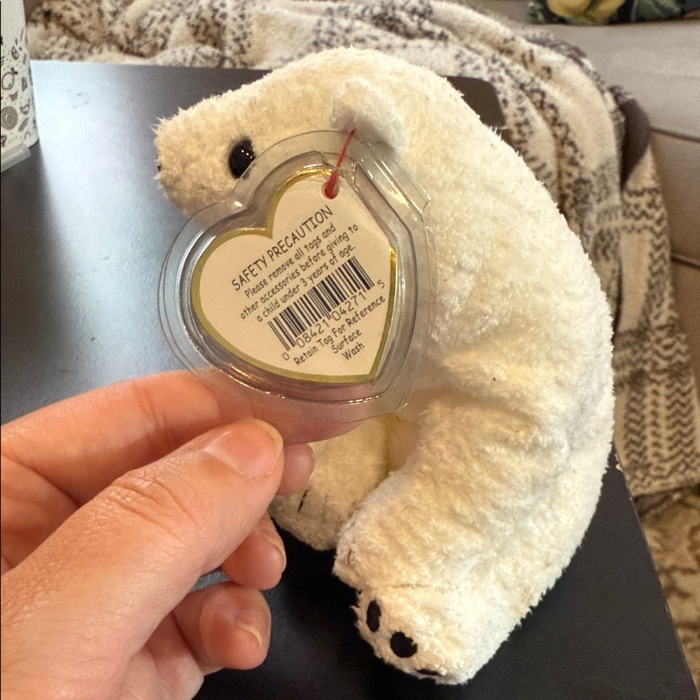 Ty Polar Bear Plush - Aurora - Picture 2 of 5